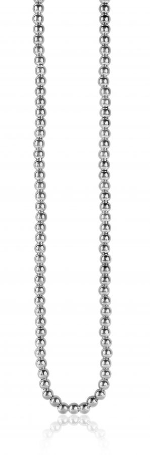 ZINZI zilveren bolletjes ketting 4mm breed 45cm ZIC1010