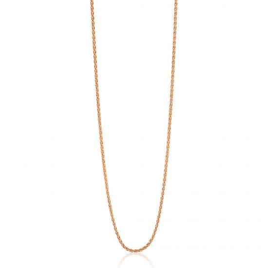 70 cm ZINZI zilveren palmier ketting rosé verguld ZILC-P70R