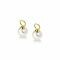 ZINZI Gold 14 karaat gouden oorbedels parel wit 8mm ZGCH144
