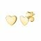 ZINZI Gold 14 karaat gouden oorknoppen glad hartje ZGO214