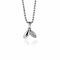 ZINZI zilveren hanger 12mm blaadjes witte zirconia ZIH2088