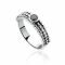ZINZI zilveren ring zwart ZIR799