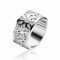 ZINZI zilveren ring wit ZIR1084