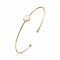ZINZI zilveren klem armband rosé verguld hart ZIA1431R