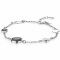 ZINZI zilveren fantasie armband met ronde zettingen zwart/grijs/wit 17-20 cm ZIA2109