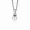 ZINZI zilveren witte parelhanger met witte baquette geslepen zirconia ZIH2135