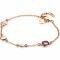 ZINZI zilveren armband rosé verguld rond vierkant roze paars ZIA1725R