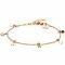 ZINZI zilveren fantasie armband 14K rosé verguld rond wit zwart rood ZIA1995R