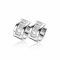 ZINZI zilveren luxe brede oorringen 14x7mm met baguette zirconia ZIO2122