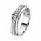 ZINZI zilveren chique ring multi-look wit ZIR2049