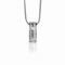 ZINZI zilveren luxe langwerpige hanger witte zirconia's 14mm ZIH2118