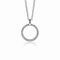 ZINZI zilveren ronde hanger 22mm gedraaid witte zirconia ZIH2128
