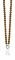 ZINZI collier beads bruin met slot 45cm