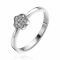 ZINZI zilveren ring met bloemvorm, bezet met witte zirconia's ZIR1115