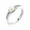 ZINZI zilveren ring parel rond wit ZIR1784