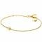 ZINZI zilveren armband 14K geel verguld rond wit ZIA1393Y