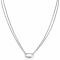 ZINZI zilveren ketting 45cm ovale sluitring ZIC2060Z
