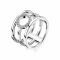 ZINZI zilveren multi-look ring rond open wit ZIR1359
