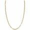ZINZI zilveren paperclip schakel ketting 14K geel verguld 45cm 3,5mm breed ZIC2202G