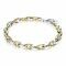 ZINZI zilveren schakelarmband geel verguld 6,4mm breed 20cm ZIA1641BG