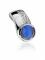 Zinzi zilveren hanger blauw ZIH766B