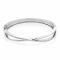 ZINZI zilveren bangle armband kruislings wit ZIA1569
