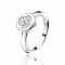 All You Need Is Love by ZINZI zilveren ring Wit LOVER3