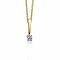 ZINZI gold 14 karaat gouden hanger diamant wit ZGH95

