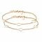 ZINZI set van 2 zilveren armbanden geel verguld hart 17-20cm ZIA1188G-SET