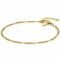 ZINZI zilveren gourmet fantasie armband 14K geel verguld 2,7mm breed 17-20cm ZIA2157G