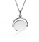 ZINZI zilveren hanger 27mm rond glimmend plaatje 18mm ZIH2217