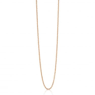 80cm ZINZI zilveren anker ketting rosé verguld ZILC-A80R