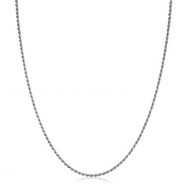 42cm ZINZI zilveren koord ketting ZILC-K42