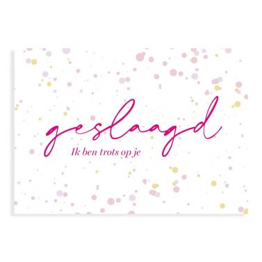 Geslaagd Ik ben trots op je