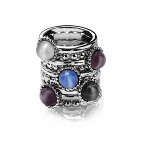 ZINZI zilveren ring blauw ZIR793B