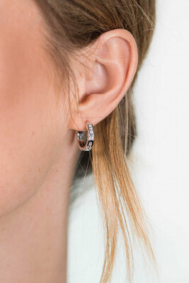 ZINZI zilveren oorringen 17x3mm witte zirconia's ZIO1957