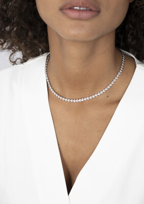 ZINZI zilveren luxe collier 43cm met rolex-style schakels 5mm ZIC1997
