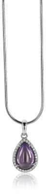 Zinzi zilveren hanger paars ZIH1142P 