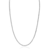 ZINZI zilveren tennis collier 45cm met rijzetting witte zirconia's 2,3mm breed ZIC2795