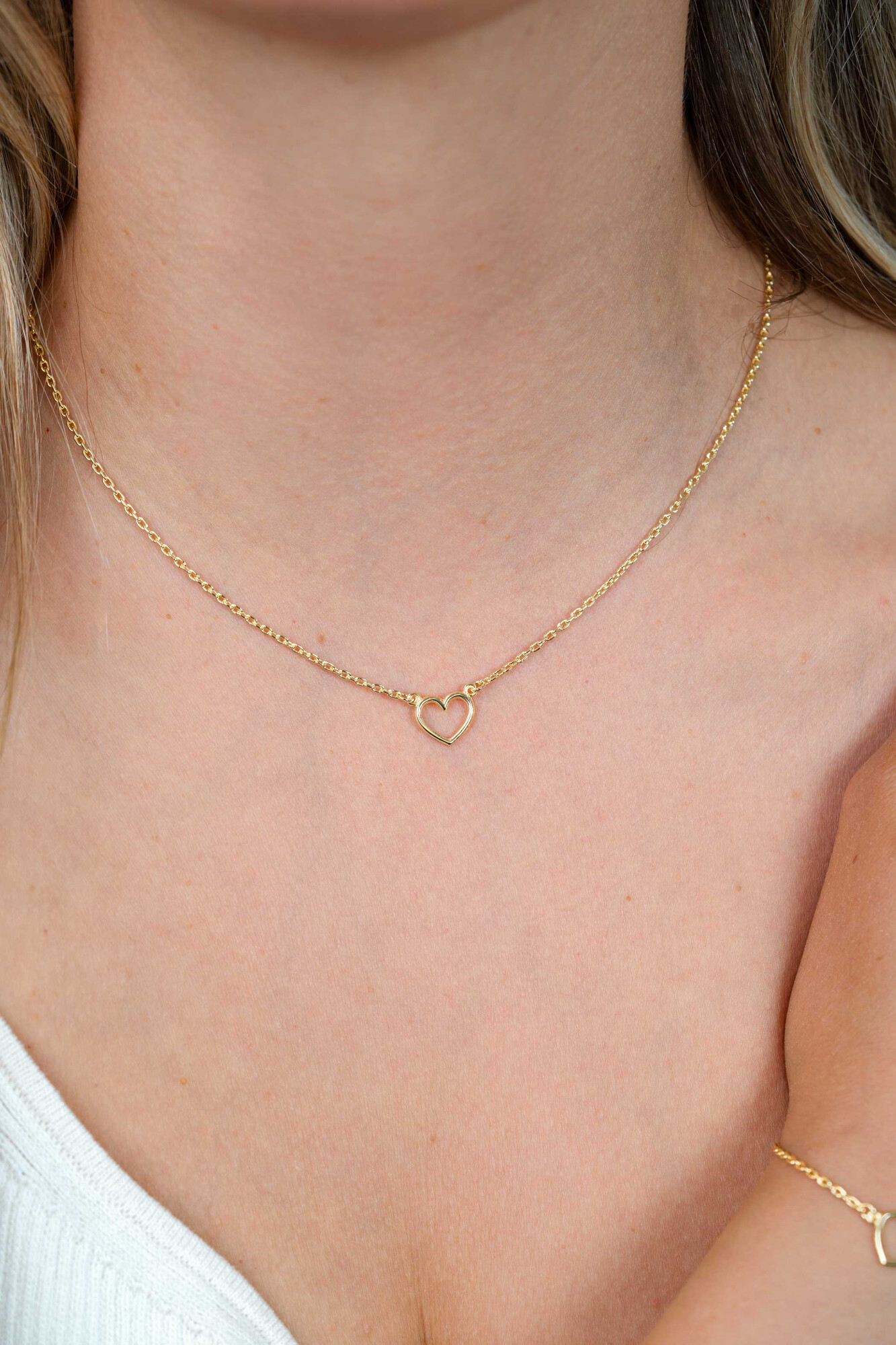 Giftset: Gold plated zilveren armband met bijpassende gold plated zilveren ketting. Een complete look in één giftset GIFTSET1420G