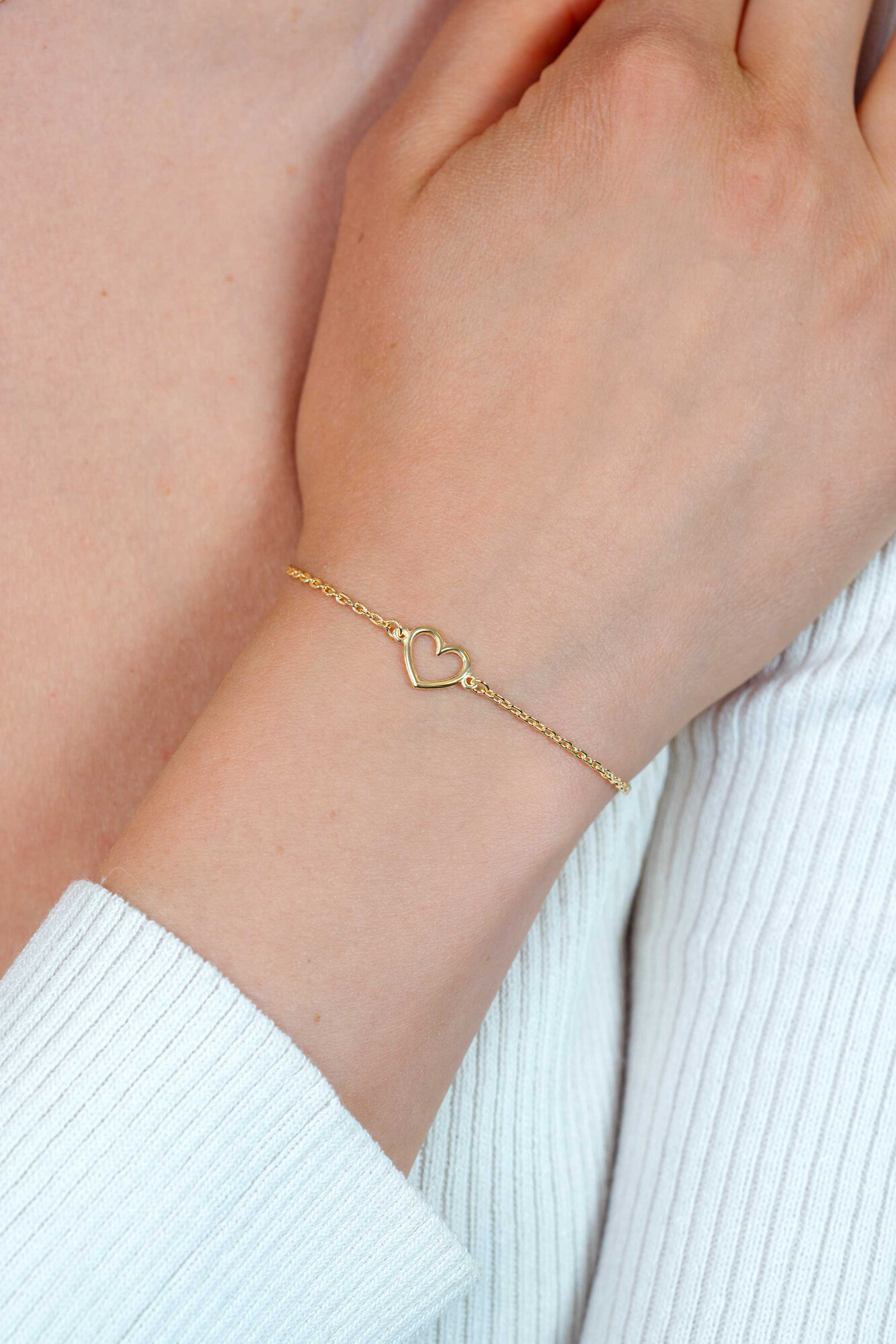 Giftset: Gold plated zilveren armband met bijpassende gold plated zilveren ketting. Een complete look in één giftset GIFTSET1420G