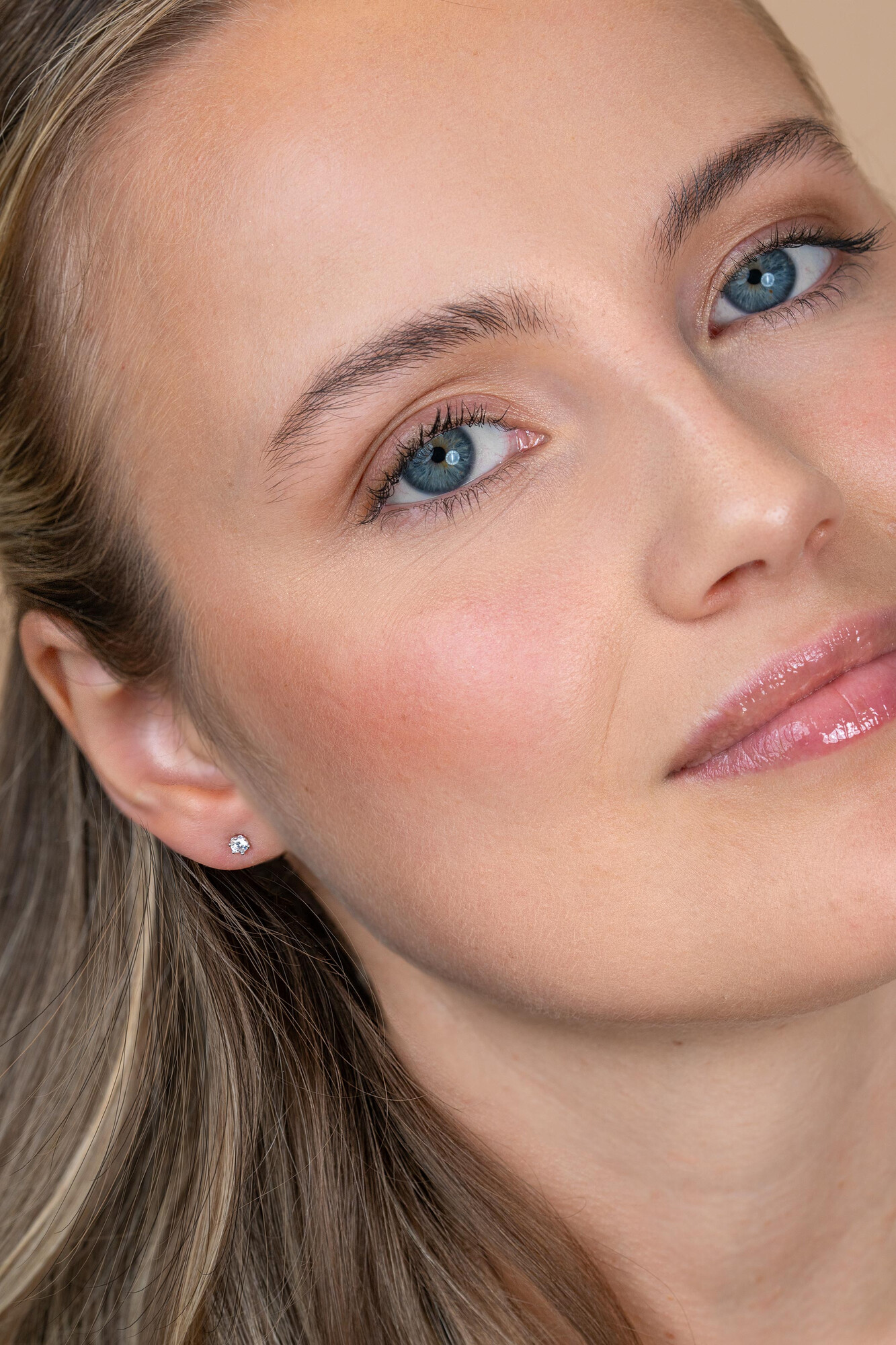 2,5mm ZINZI Gold 14 krt gouden oorstekers met ronde witte zirconia in zespootchaton ZGO562
