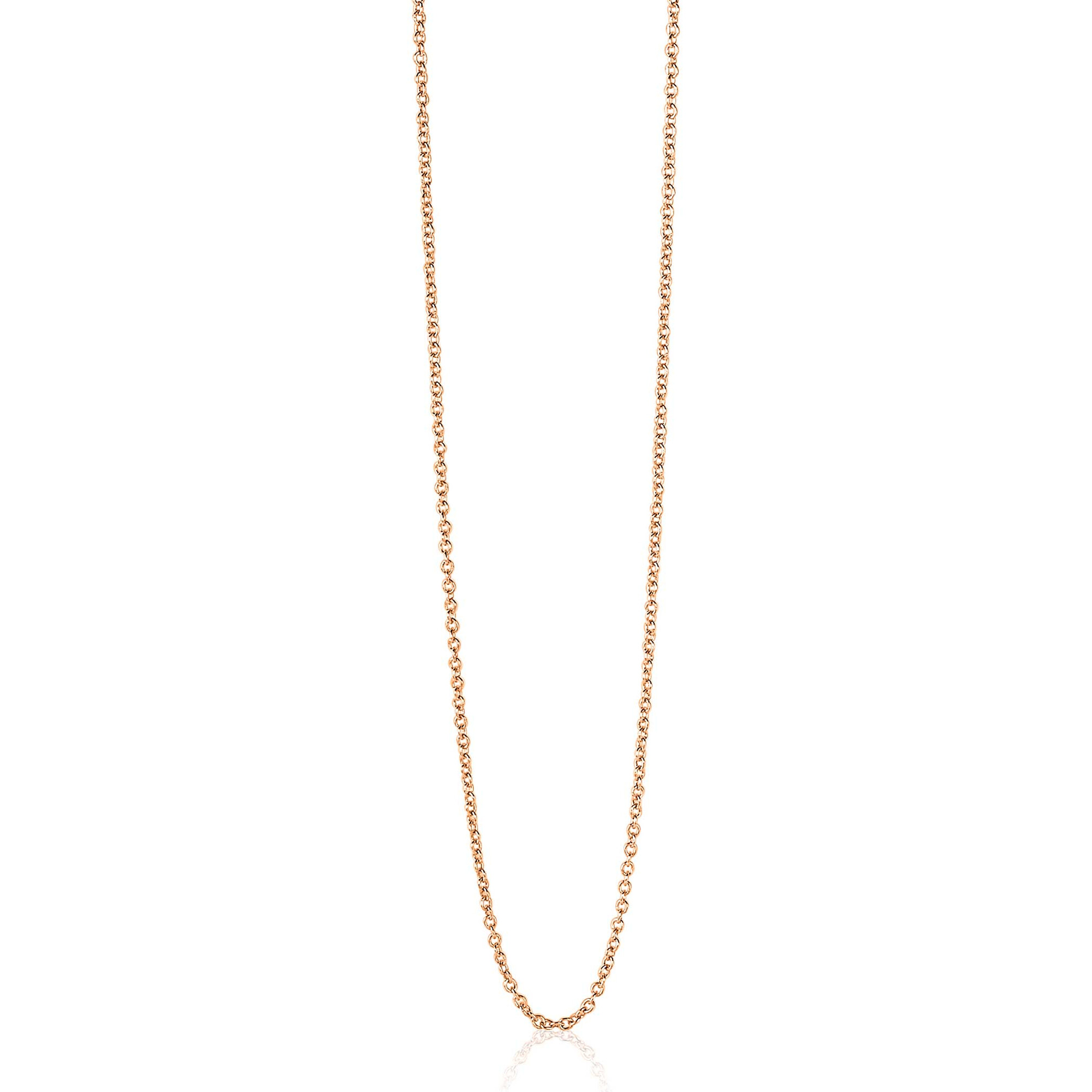 45cm ZINZI zilveren anker ketting rosé verguld ZILC-A45R