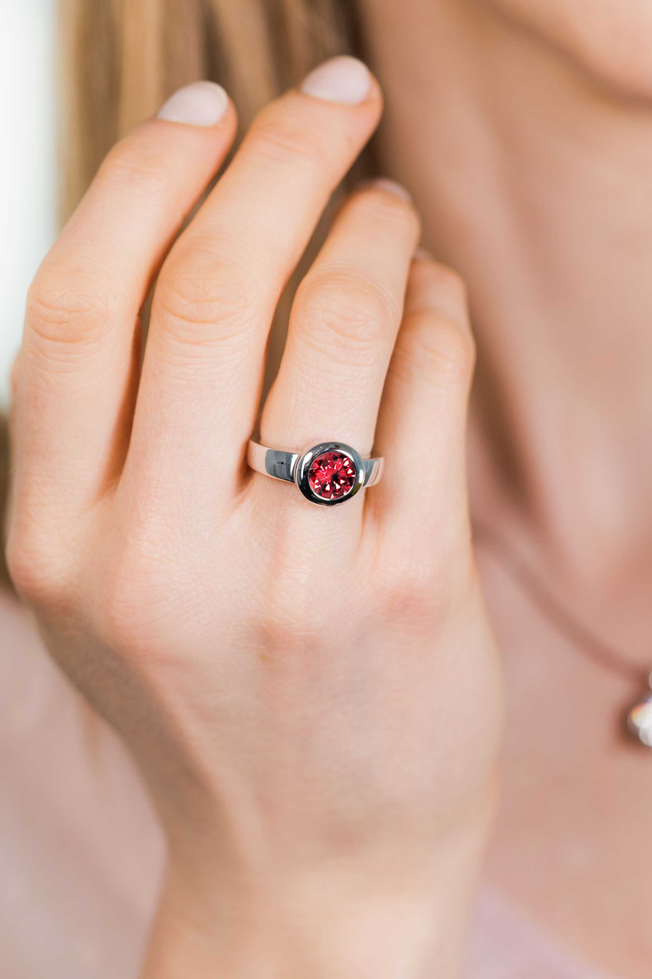 ZINZI zilveren wisselring rond ZIR1C