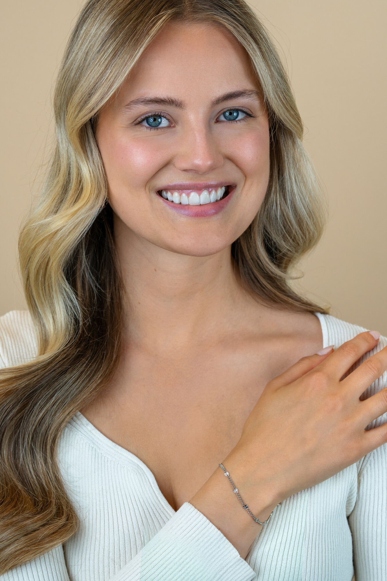 ZINZI zilveren gourmet schakelarmband met tien zonnestralen-plaatjes (3mm breed) ZIA2713