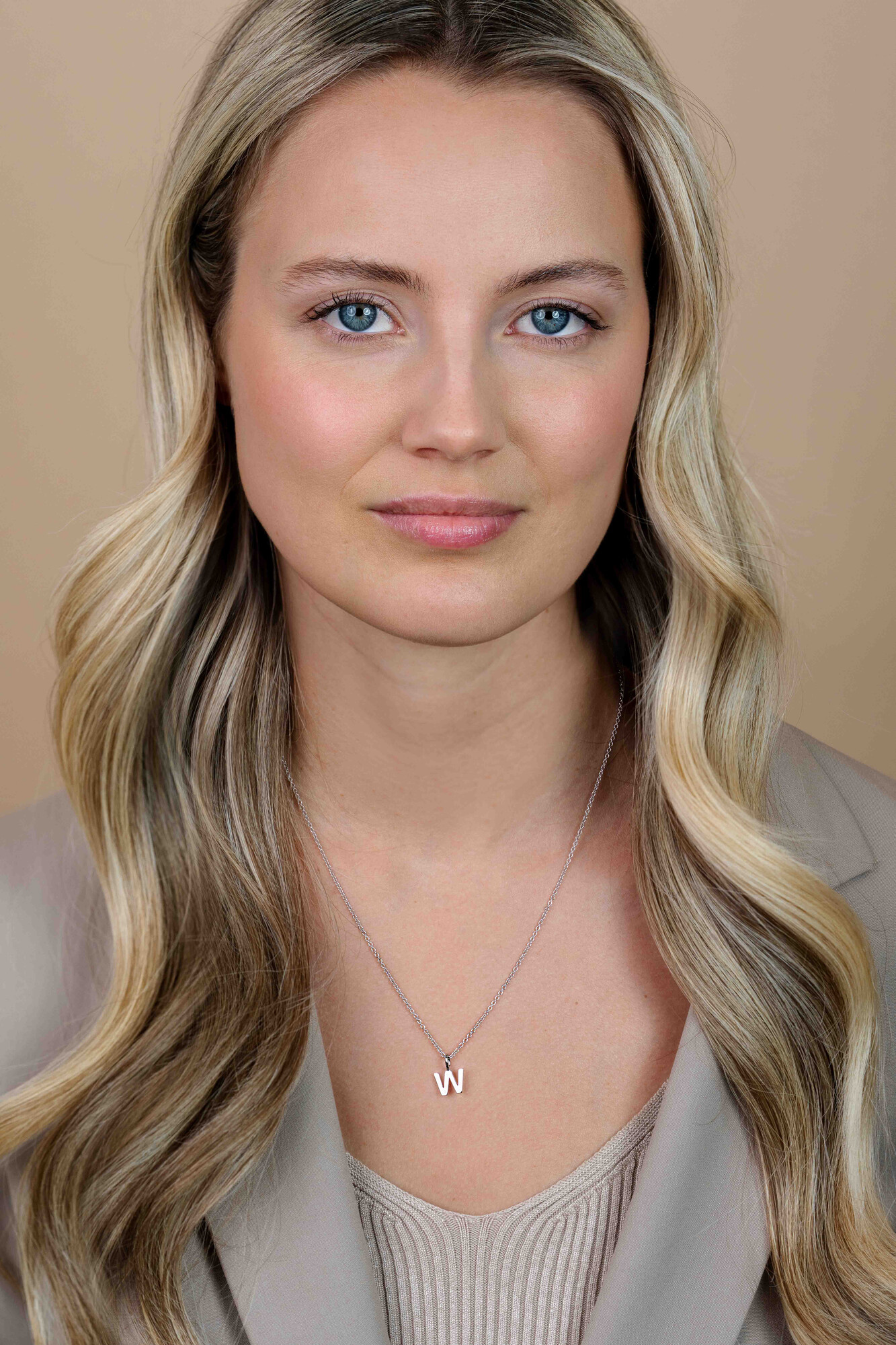 ZINZI zilveren letter hanger W ZIH2140W