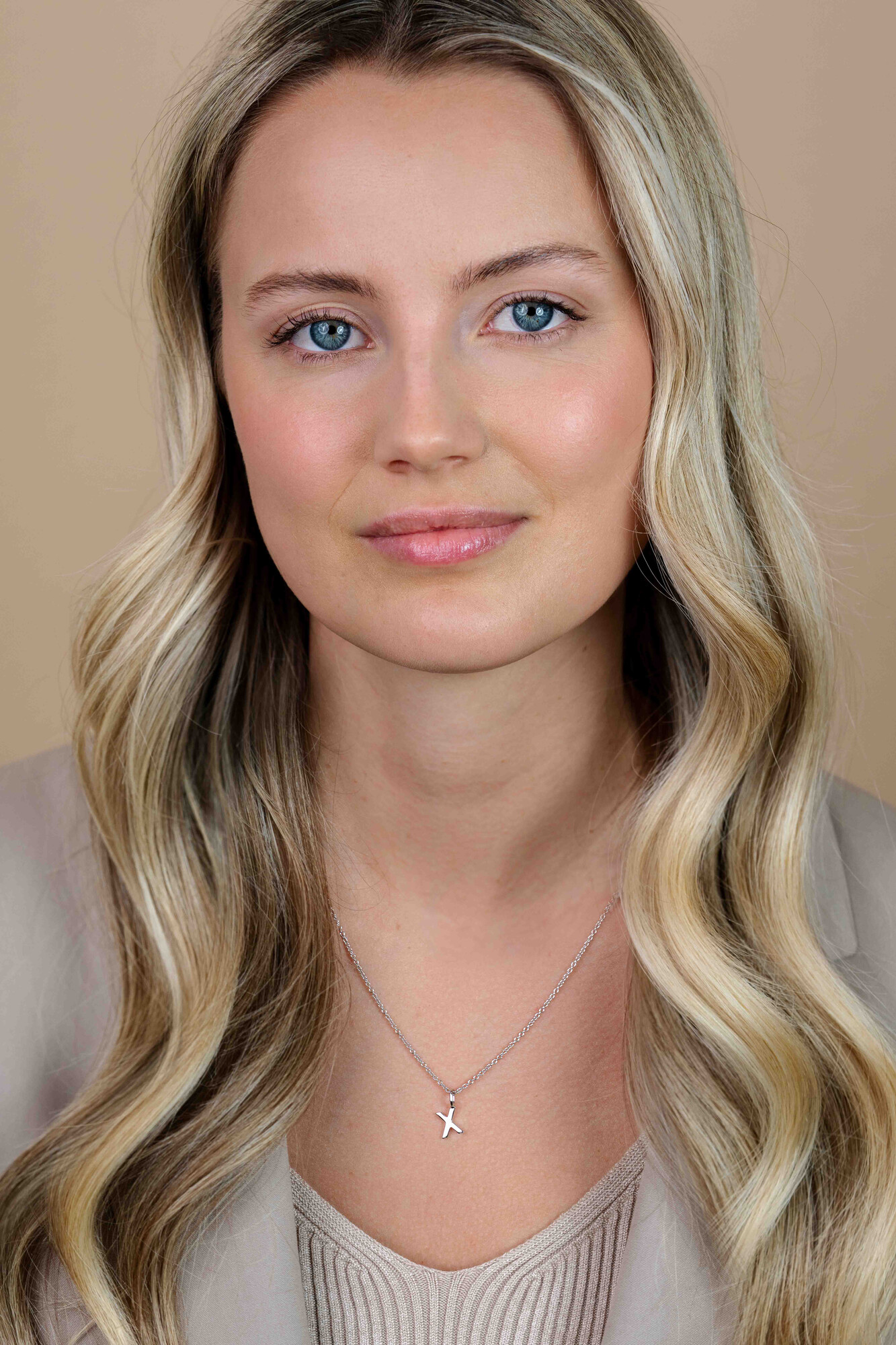 ZINZI zilveren letter hanger X ZIH2140X