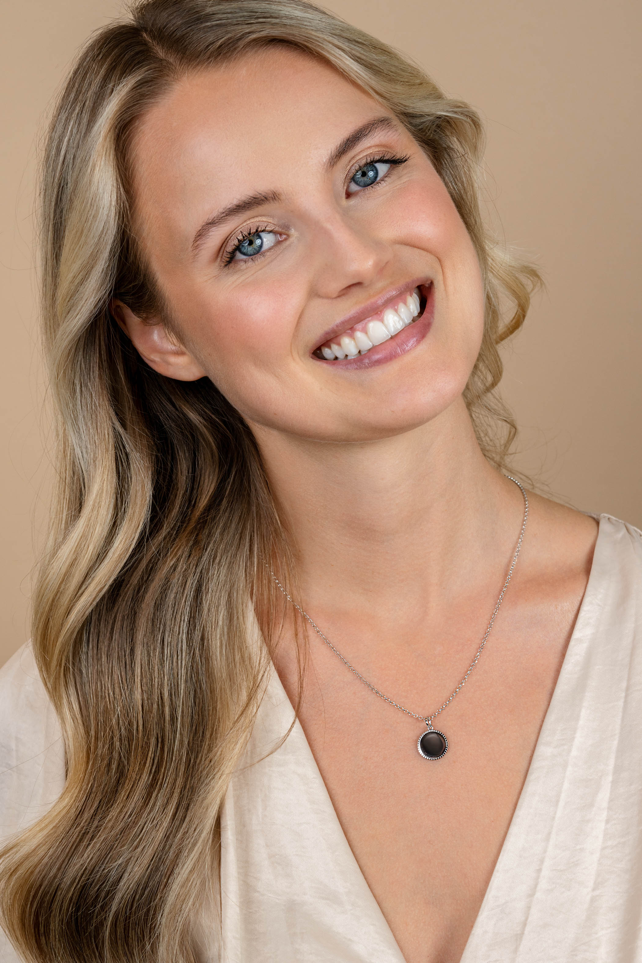 13.5mm ZINZI zilveren coin hanger met parelrand voor gravure ZIH2651 (zonder collier)