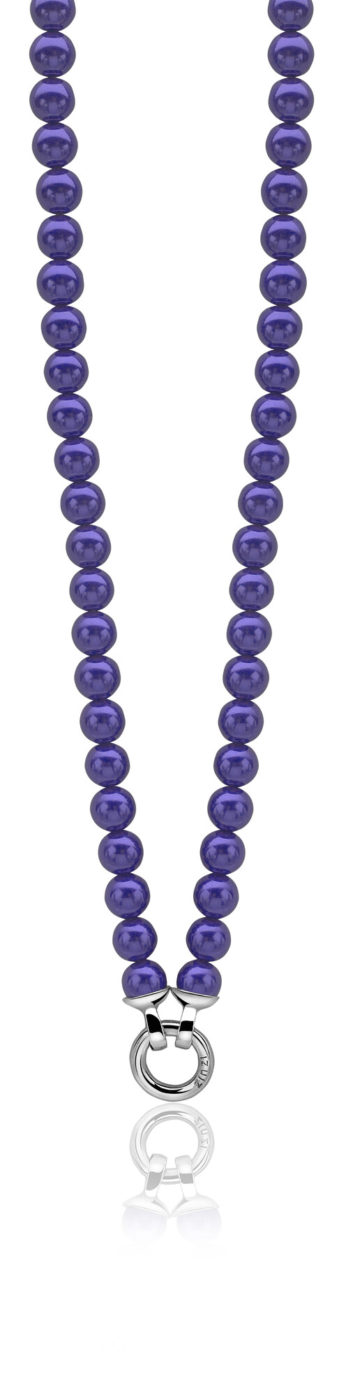 ZINZI collier blauw met slot 45cm