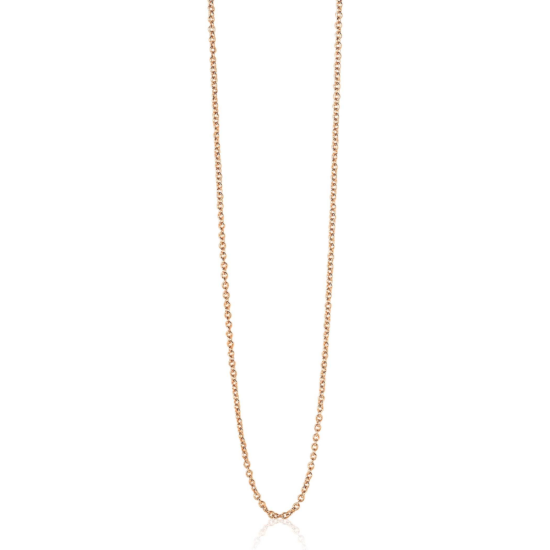 90cm ZINZI zilveren anker ketting rosé verguld ZILC-A90R